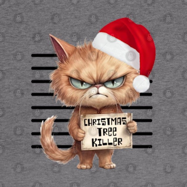 Bad Kitty - Christmas Tree Killer by WebStarCreative